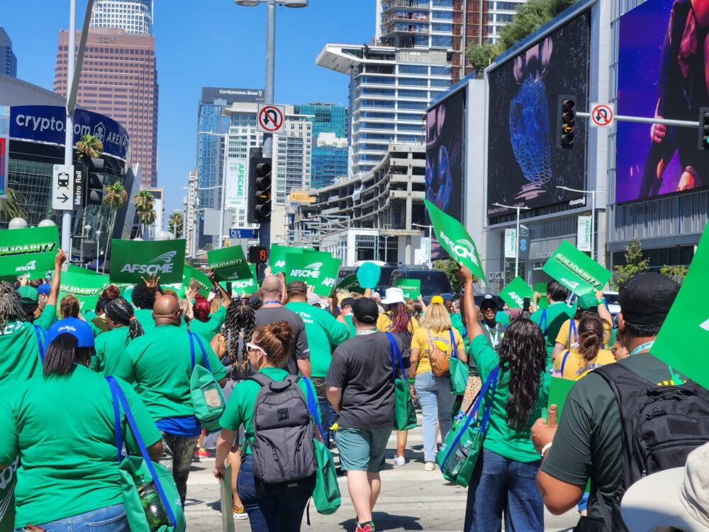 AFSCME members rally for Local 3299.